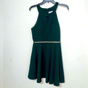 Dark green Holley and Rosie Homecoming dress
